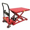 Pake Handling Tools Low Profile Auto-Shift Hydraulic Scissor Lift Cart, 900 Lb. Capacity PAKLT14